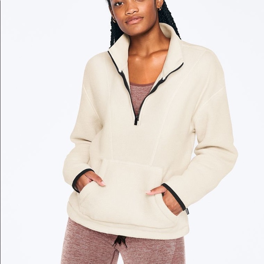 Victoria’s Secret PINK Polar Fleece Half Zip NEW